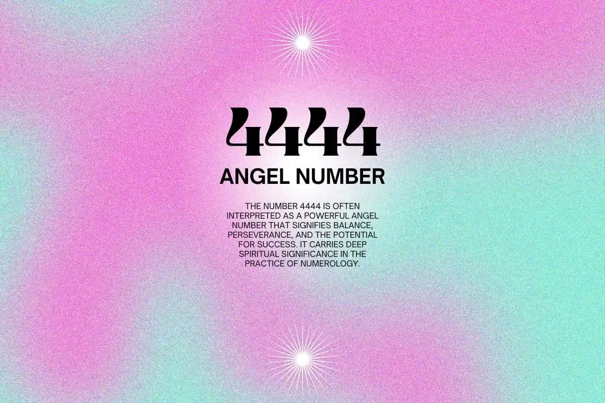 4444 Angel Number Meaning