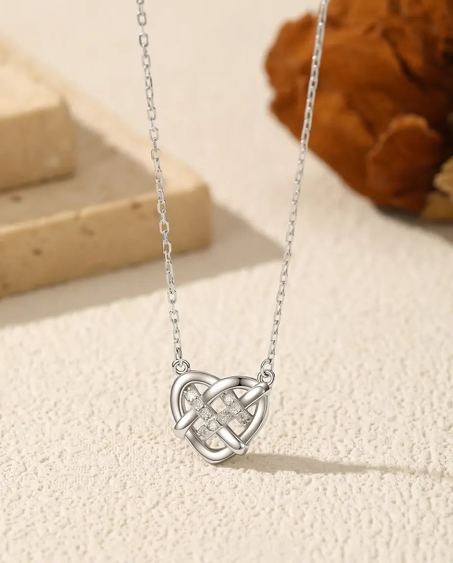 Celtic Love Knot Heart Necklace