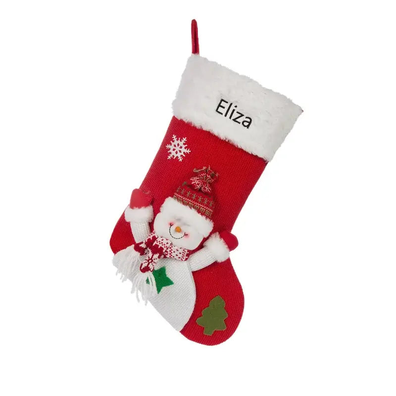 Classic Personalised Xmas Stocking Decorations Gift Bags