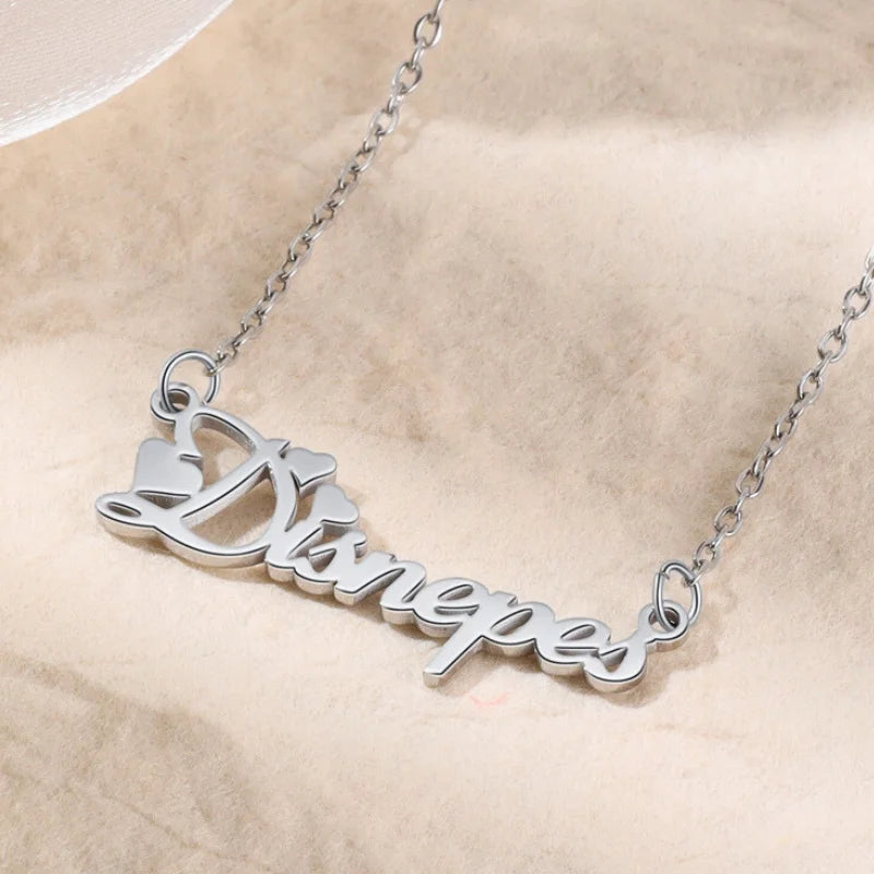 Name Necklaces for Women, Personalised Name Necklace, Custom Name Jewellery Silver/Gold/Rose Gold