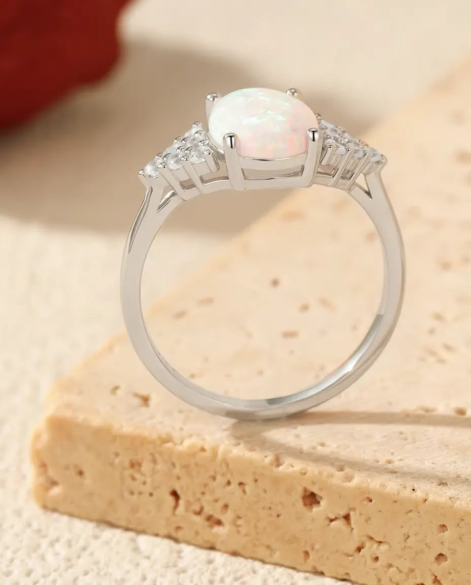 Oval Opal Ring