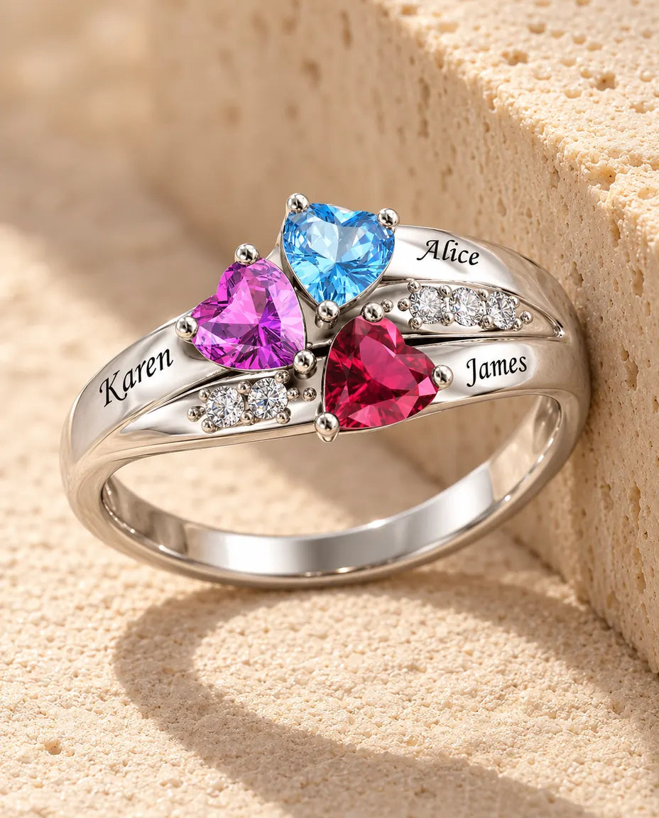 Personalised Ring for Mum - in sterling silver