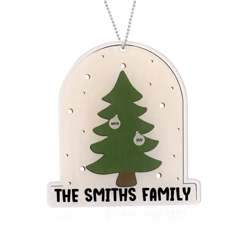 Personalised Christmas Tree Ornament with 2-6 Names