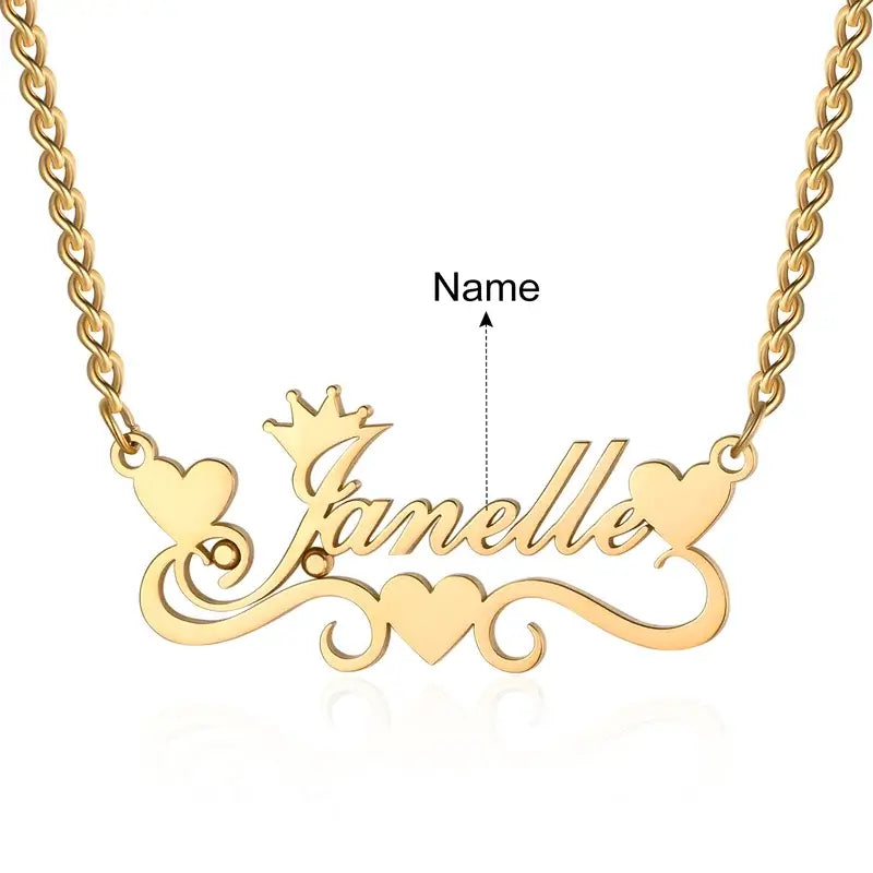 Personalised Name Necklace for Women, Personalised Name Jewellery for Her, Custom Name Necklace Sterling Silver