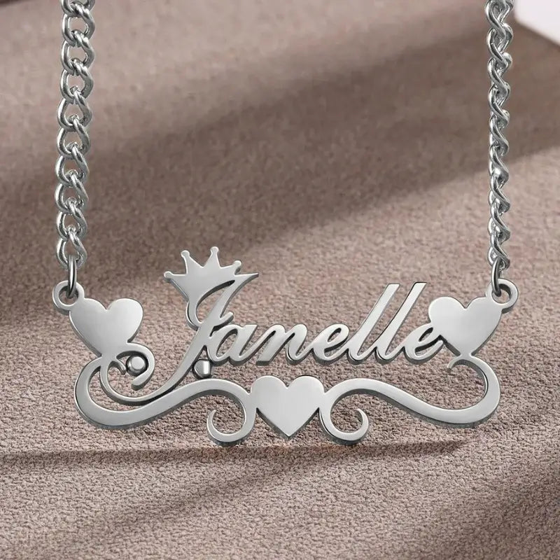 Personalised Name Necklace for Women, Personalised Name Jewellery for Her, Custom Name Necklace Sterling Silver