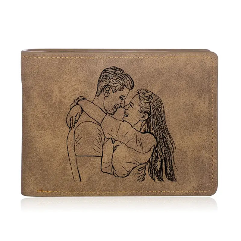 Personalised Photo Wallet with Engraving