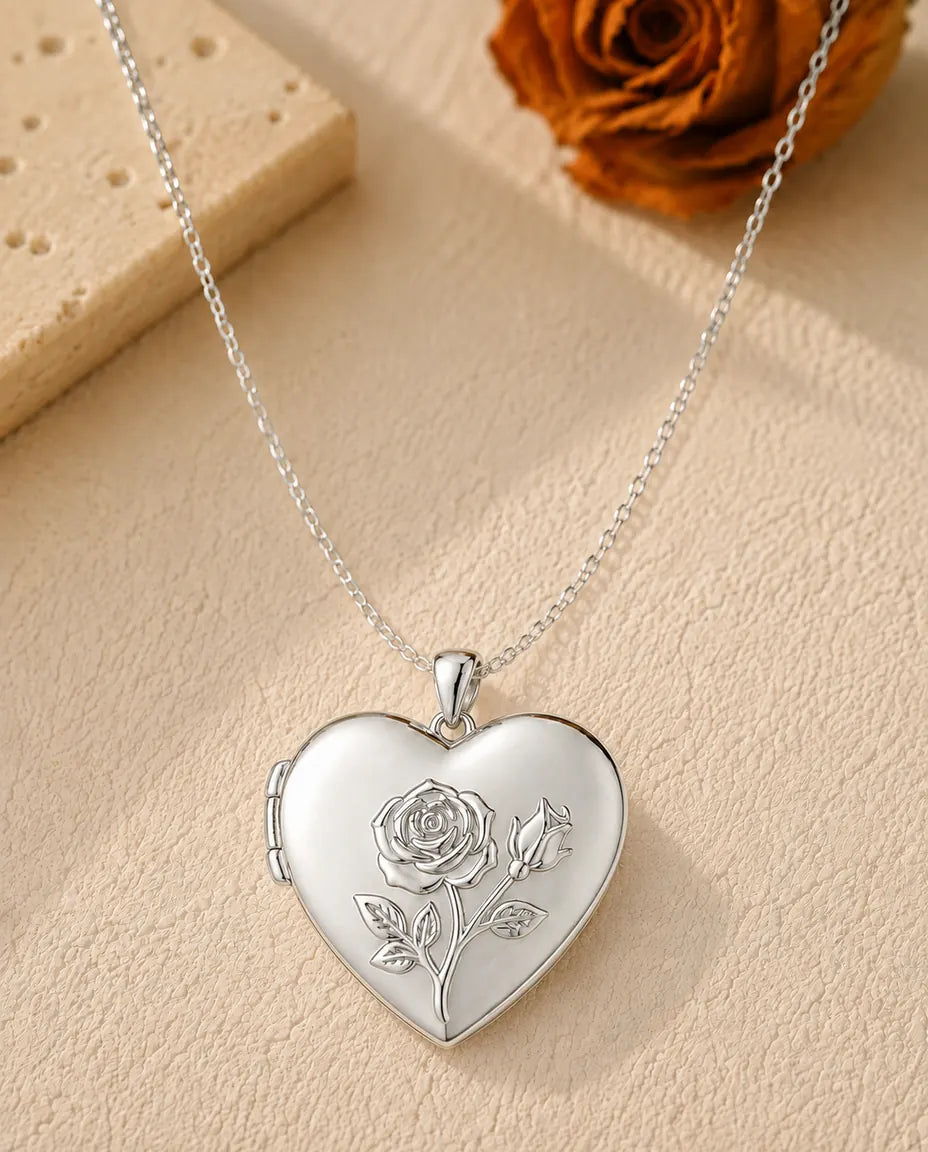 Personalised Photo Locket Necklace That Holds 2 Pictures
