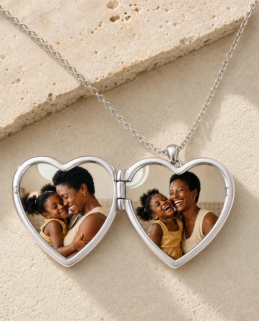 Personalised Photo Locket Necklace That Holds 2 Pictures