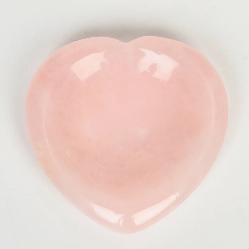 Rose Quartz Worry Stone - Heart Shaped