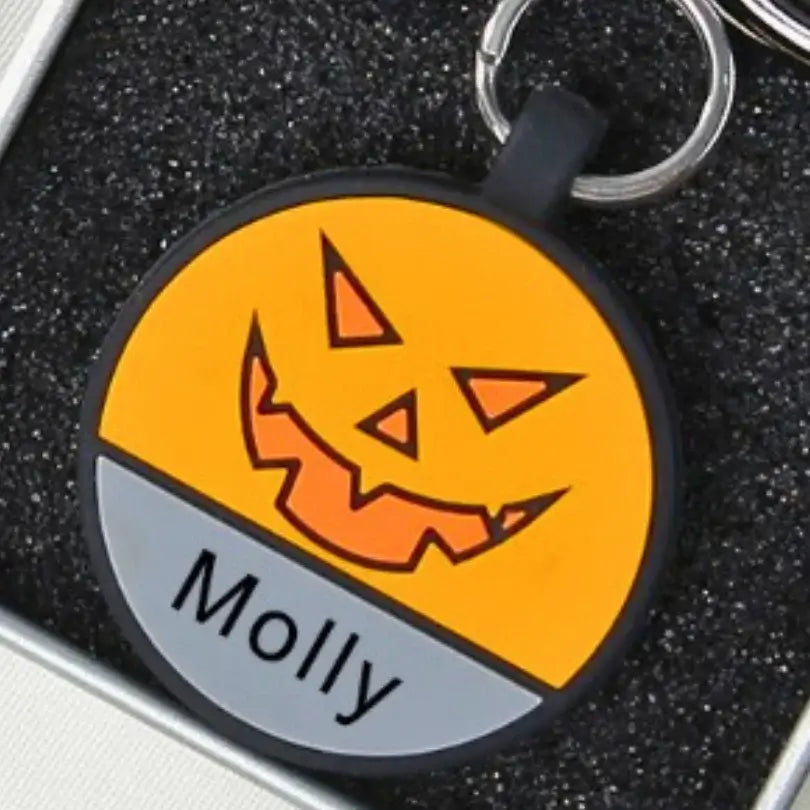 Silica Gel Halloween Personalised Dog Tag