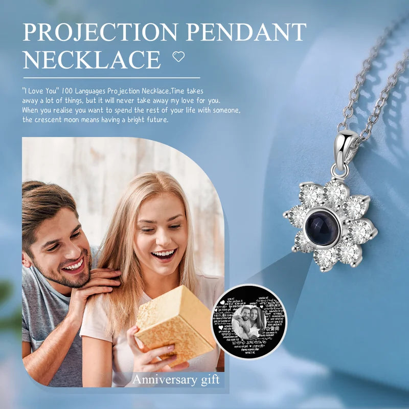 Projection Necklace | Photo Projection Necklace | Necklace with Picture Inside