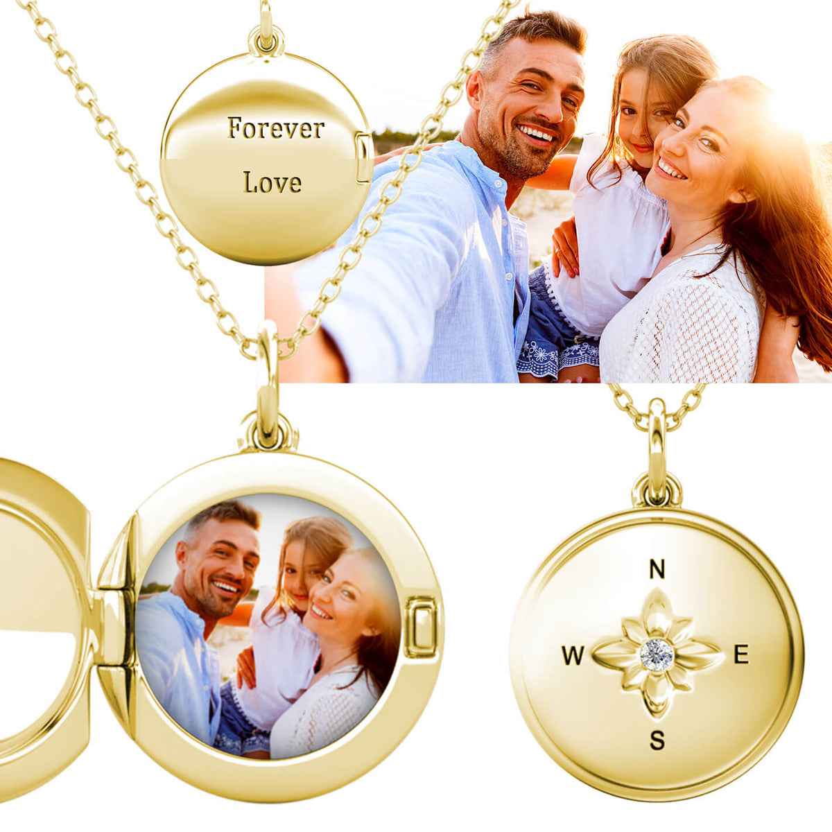 With Name Personalized Picture Pendant Necklace SOUFEEL Festival