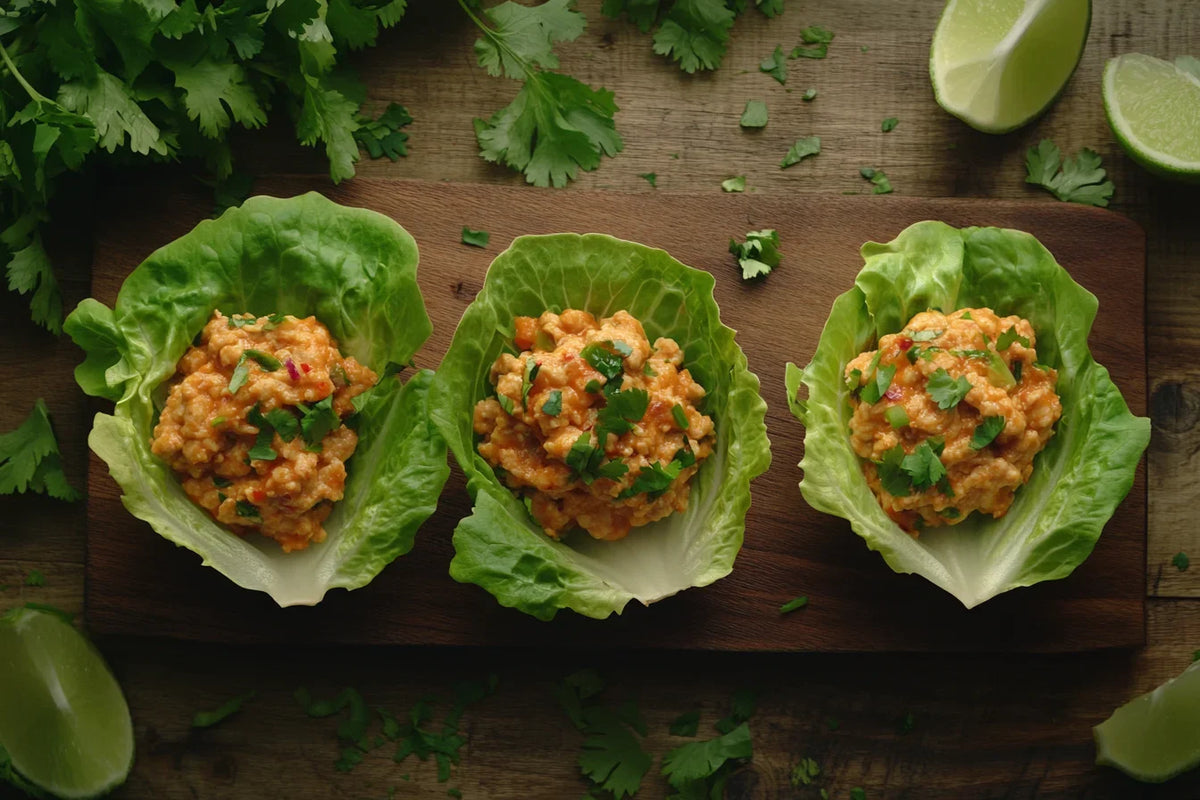 Chicken Thigh Recipe: Thai Ground Chicken Lettuce Wraps in 20 Minutes