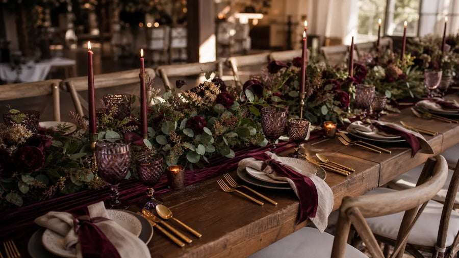 Plum and Olive Wedding: 5 Palette Pairings + Hex Codes