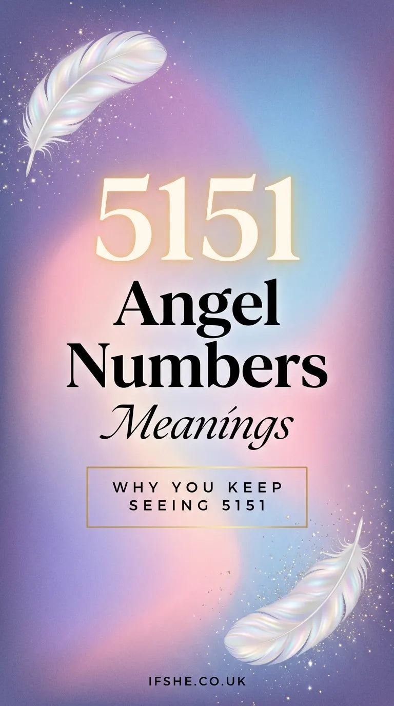 A spiritual image featuring the number 5151 glowing in white light against a serene, starry night sky background.