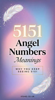 A spiritual image featuring the number 5151 glowing in white light against a serene, starry night sky background.