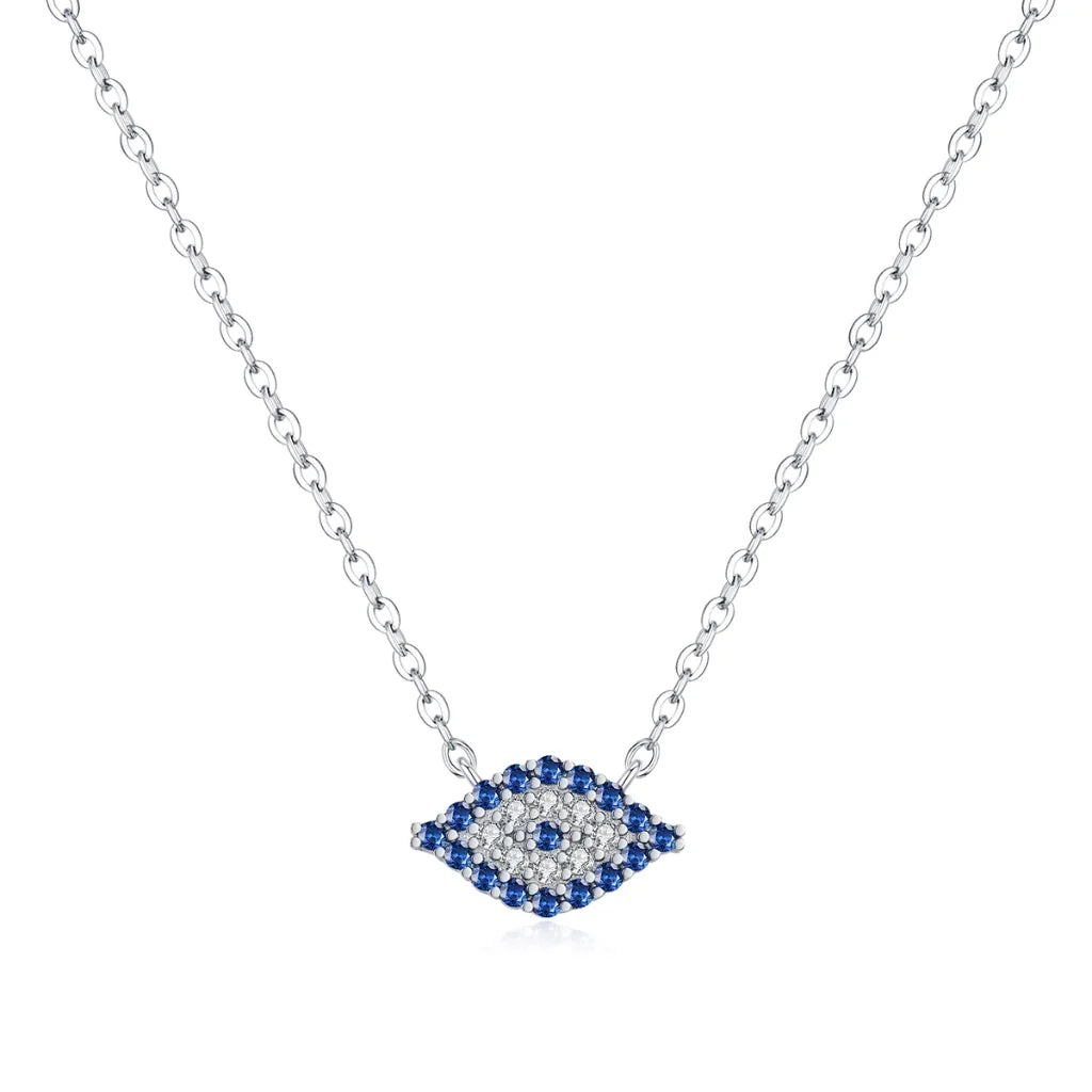 925 Sterling Silver Evil Eye Necklace for Women - Evil Eye Choker