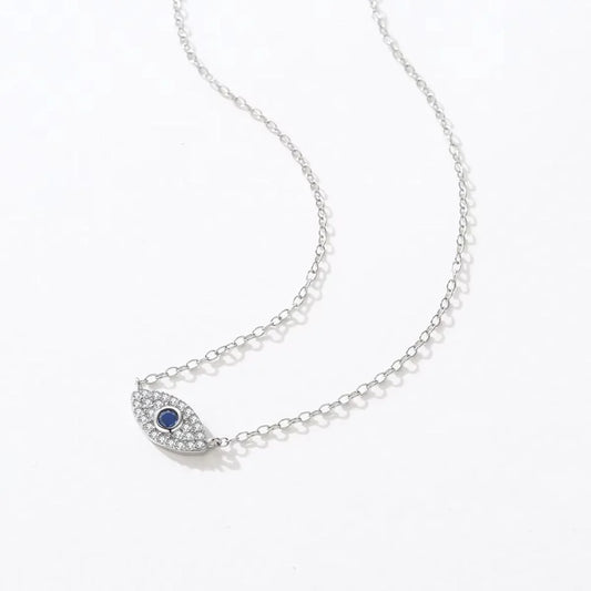 925 Sterling Silver Evil Eye Necklace for Women - Women's Evil Eye Pendant Necklace