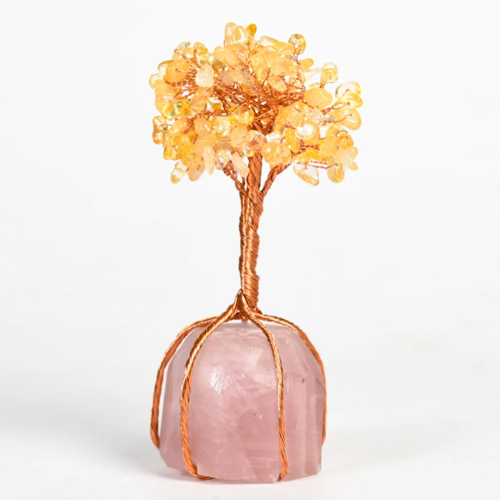 rose quartz money tree meaning 925 Sterling silver jewellery - Rose quartz tree