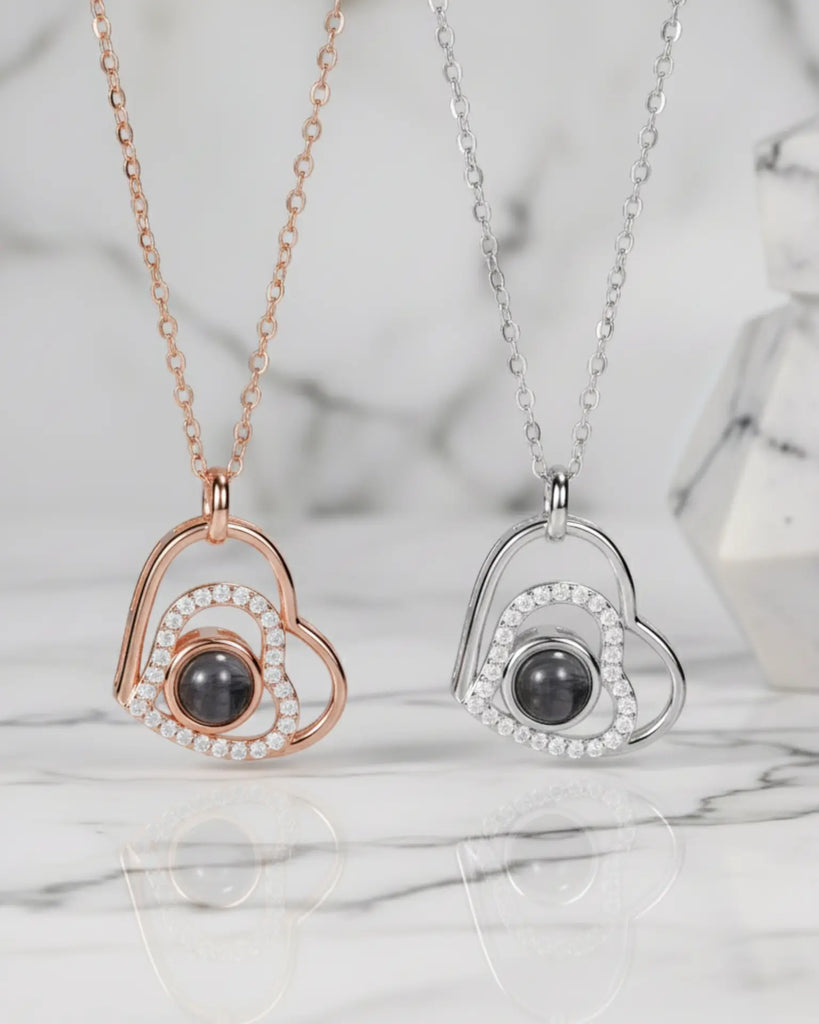 Enduring Memory Stainless Steel Photo Projection Necklace IfShe UK
