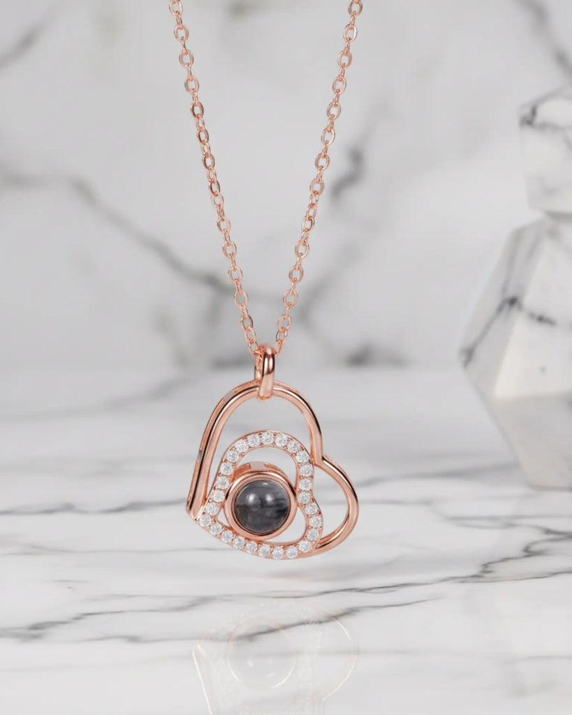 Enduring Memory Stainless Steel Photo Projection Necklace IfShe UK