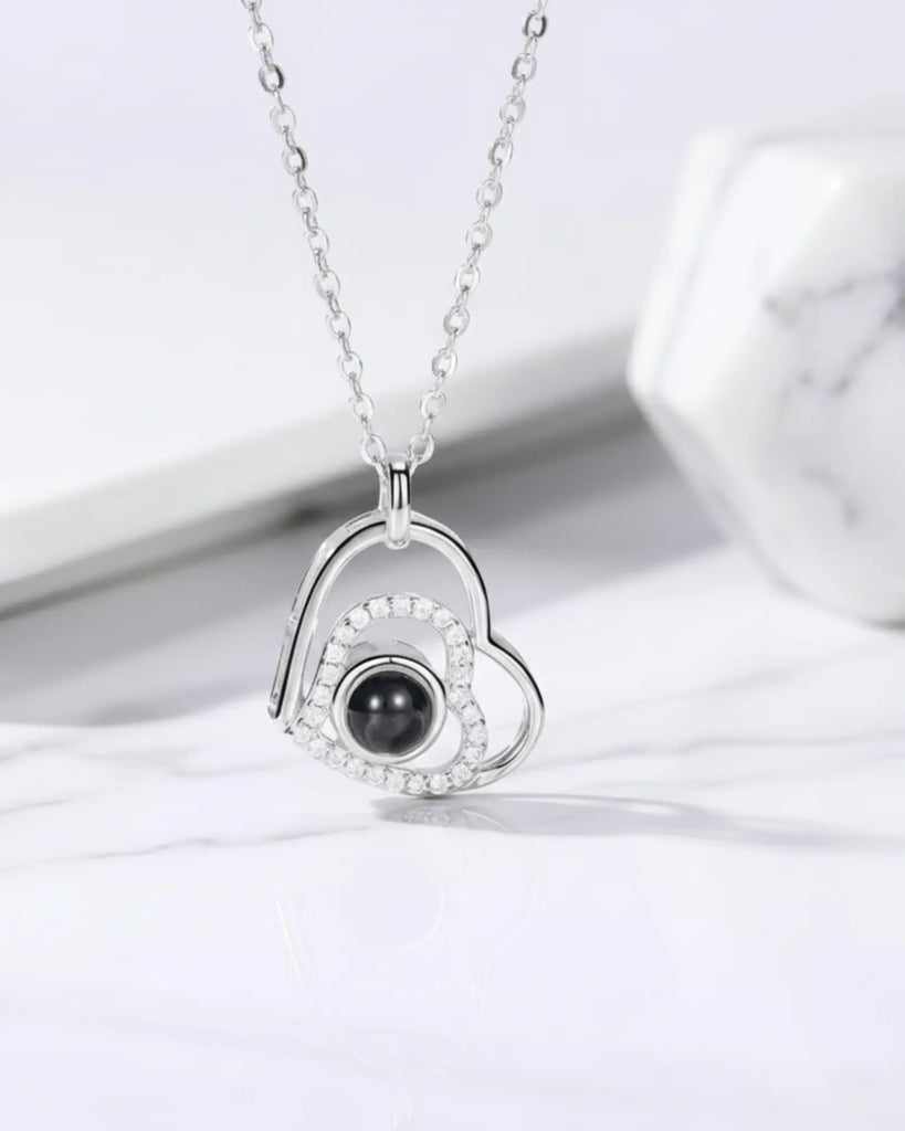 Enduring Memory Stainless Steel Photo Projection Necklace IfShe UK