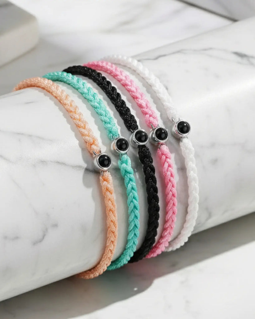 Friendship Knot Photo Projection Braided Bracelet IfShe UK