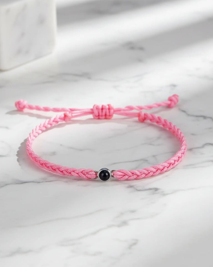 Friendship Knot Photo Projection Braided Bracelet IfShe UK