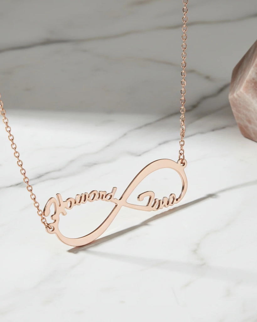 Infinity Two Names Necklace – Personalised Jewellery IfShe UK