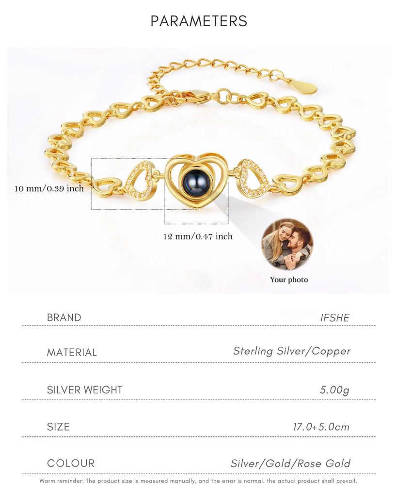Memory Photo Projection Bracelet IfShe UK