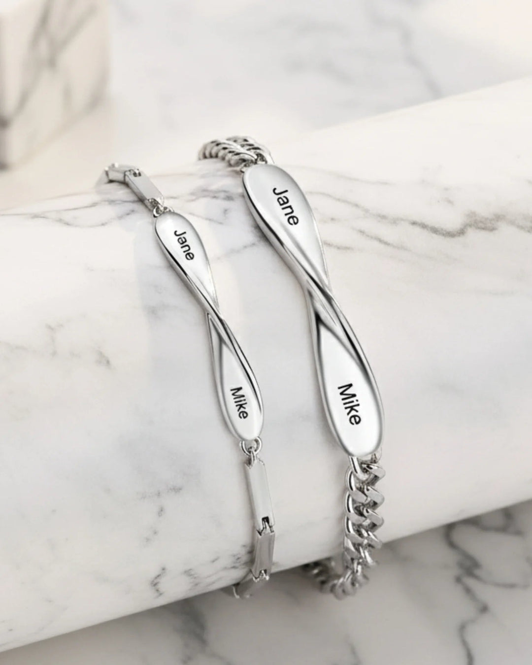 Personalised Infinity Matching Couple Bracelets IfShe UK
