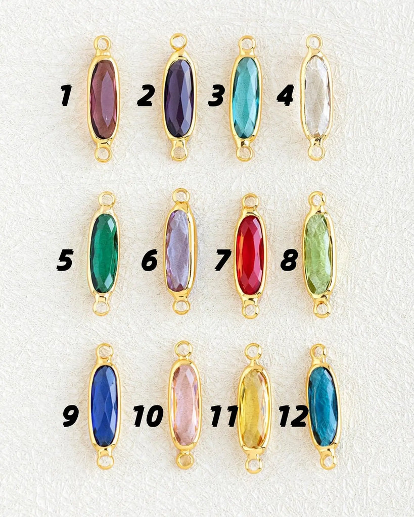 Personalised Initial & Birthstone Bracelet IfShe UK