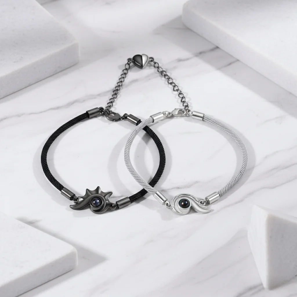 Personalised Photo Projection Matching Bracelets