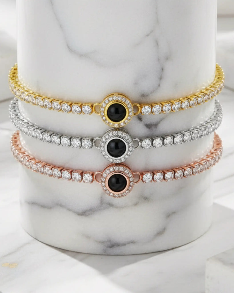 Photo Projection Tennis Bracelet for Women IfShe UK