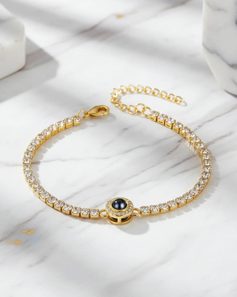 Photo Projection Tennis Bracelet for Women IfShe UK