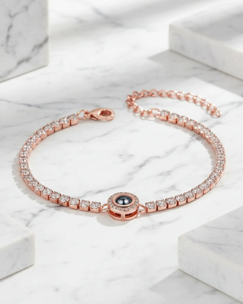 Photo Projection Tennis Bracelet for Women IfShe UK