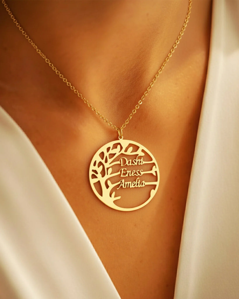 Tree of Life Family Name Necklace – Personalised Jewellery IfShe UK