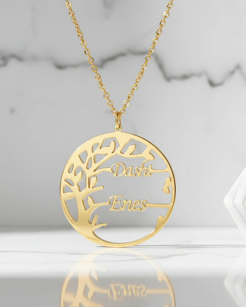 Tree of Life Family Name Necklace – Personalised Jewellery IfShe UK