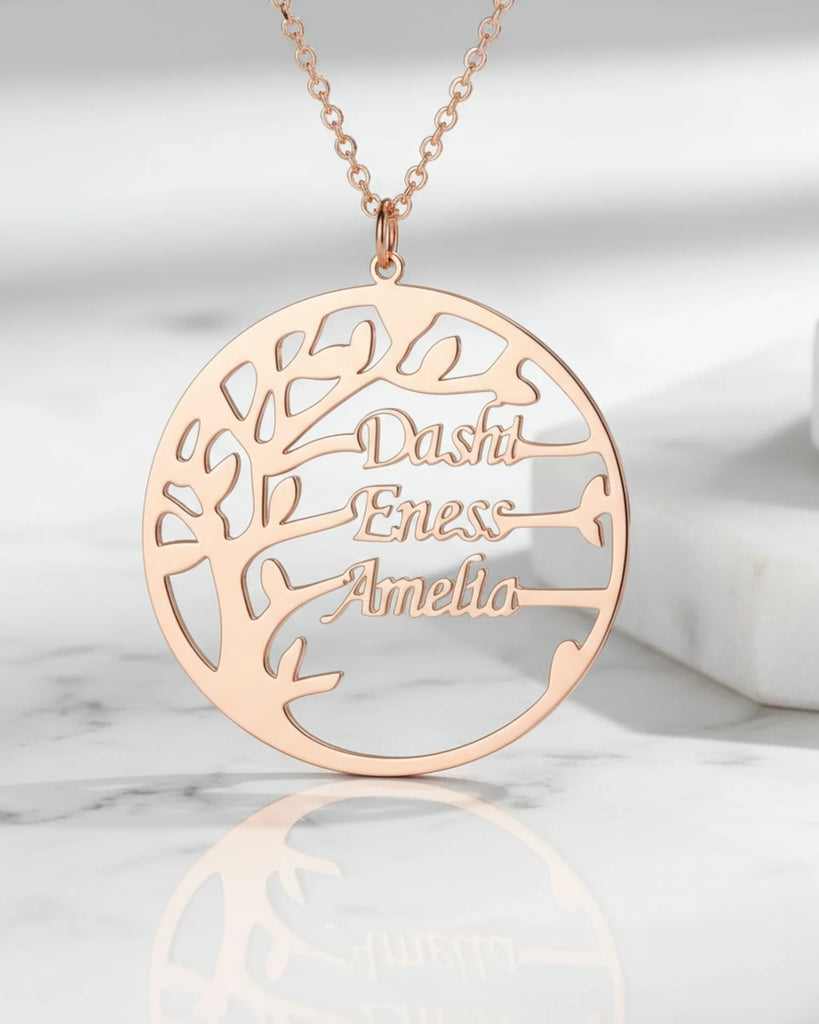 Tree of Life Family Name Necklace – Personalised Jewellery IfShe UK