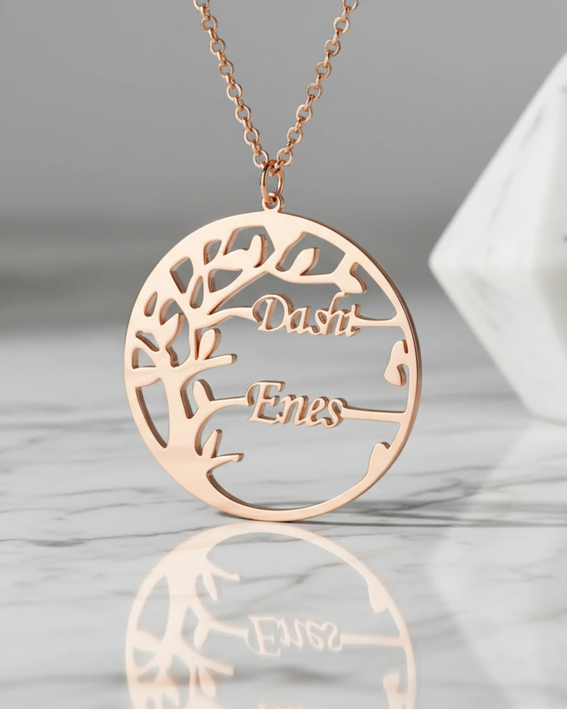Tree of Life Family Name Necklace – Personalised Jewellery IfShe UK