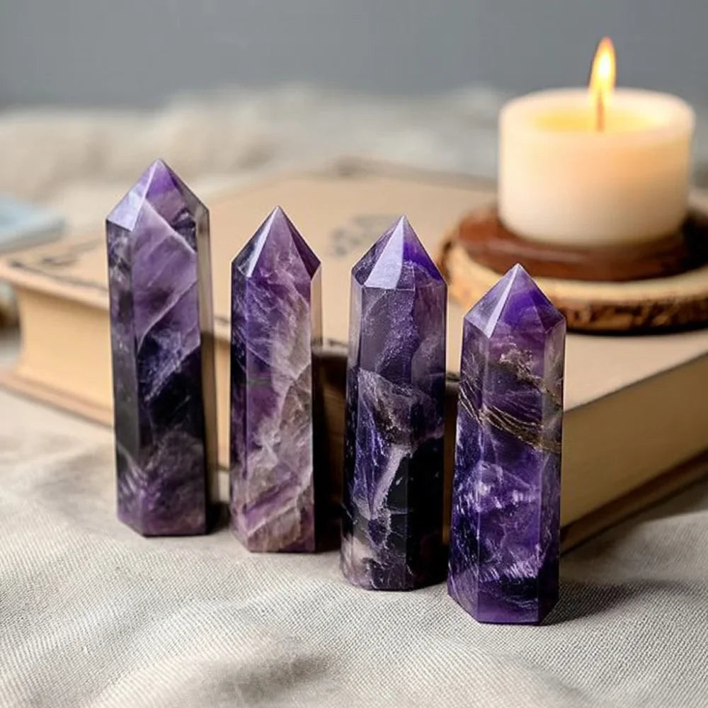 Amethyst Crystal Point AAA Premium – Healing Purple Gemstone for Calm & Clarity