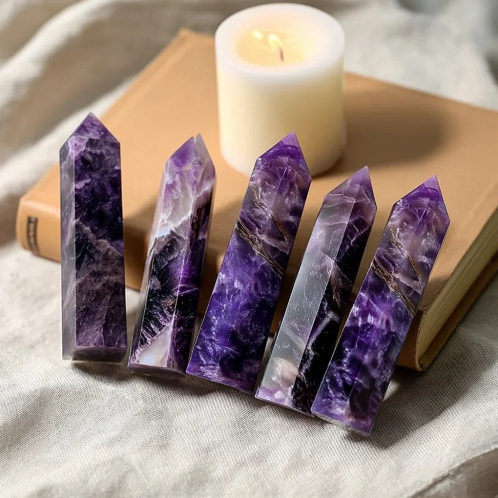 Amethyst Crystal Point AAA Premium – Healing Purple Gemstone for Calm & Clarity
