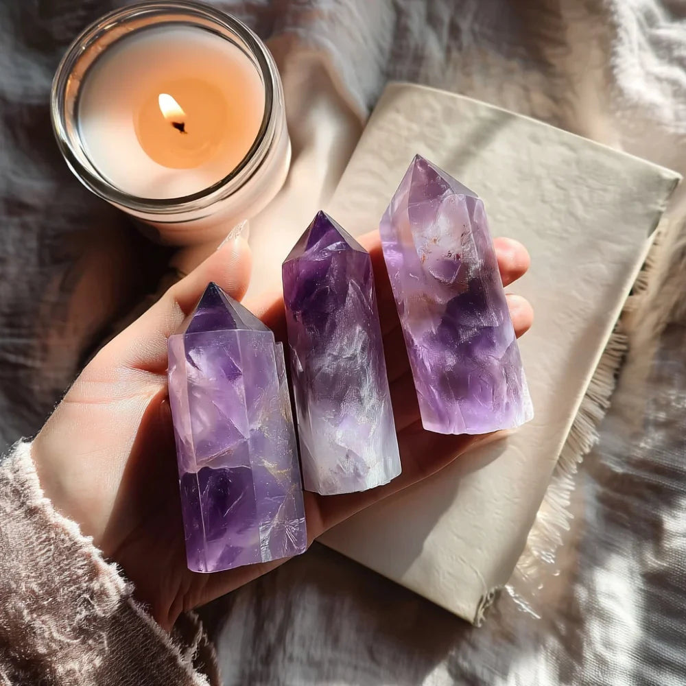 Amethyst Crystal Point AAA Premium – Healing Purple Gemstone for Calm & Clarity