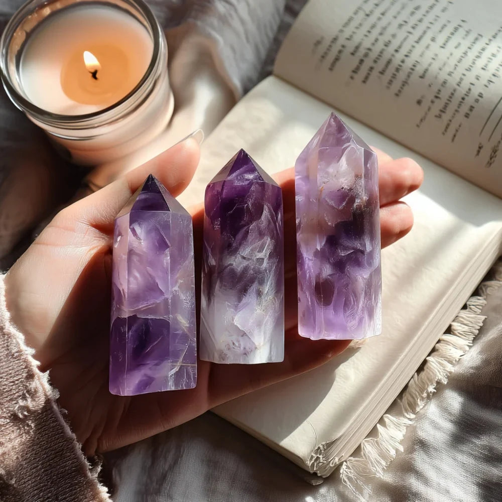 Amethyst Crystal Point AAA Premium – Healing Purple Gemstone for Calm & Clarity