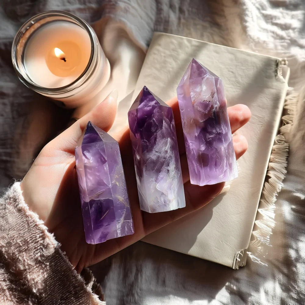 Amethyst Crystal Point AAA Premium – Healing Purple Gemstone for Calm & Clarity