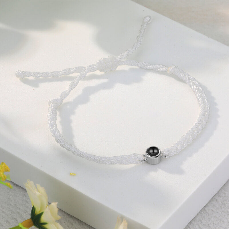 Braided Rope Photo Projection Bracelet