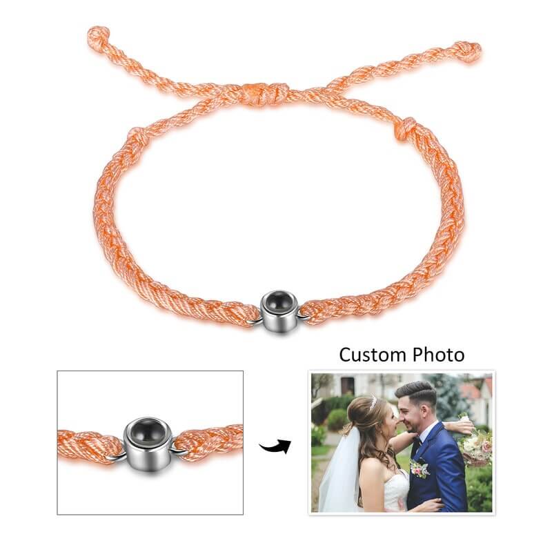 Braided Rope Photo Projection Bracelet