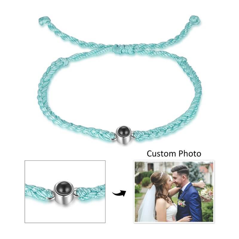 Braided Rope Photo Projection Bracelet