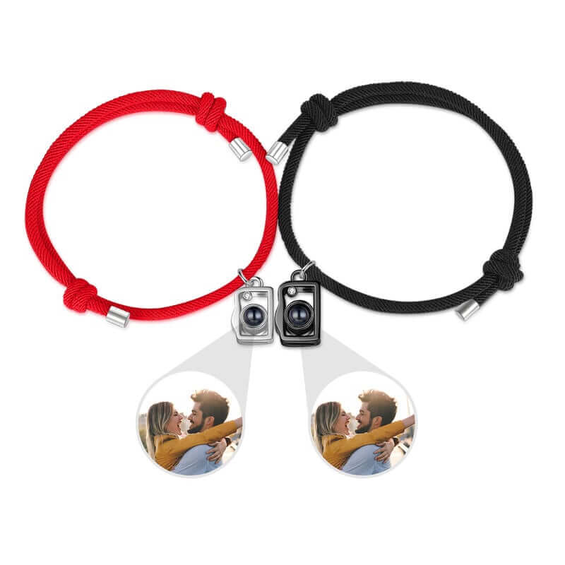 Couple Photo Projection Bracelet Camera Charms