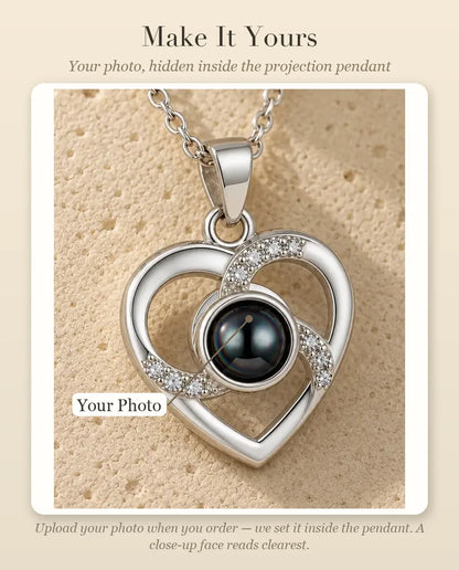 Personalised Photo Projection Necklace with Picture Inside - personalisation guide: photo upload